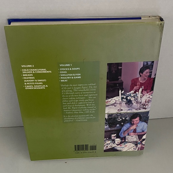 Jacques Pepin The Art of Cooking Volume 2 1988 Hardcover Classic - Picture 2 of 7